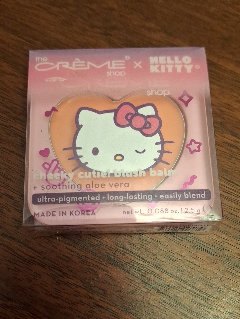 The Creme Shop Hello Kitty Cheeky Cutie Blush Balm 2.5g Apple Blossom New